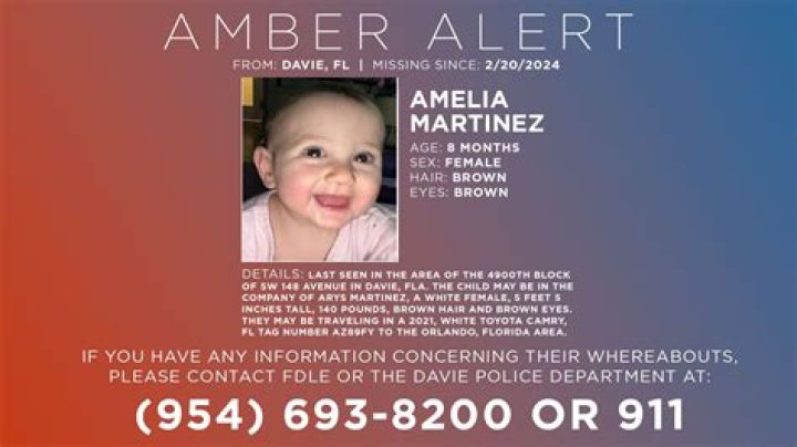 Urgent Notification: Amber Alert: Man Kidnaps Infant