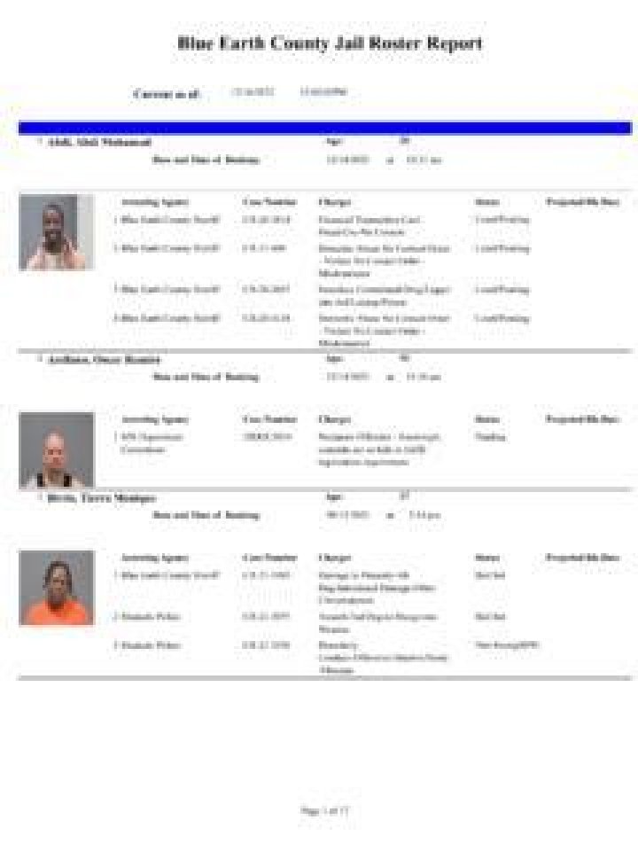 Understanding the Blue Earth County Jail Roster: A Comprehensive Guide