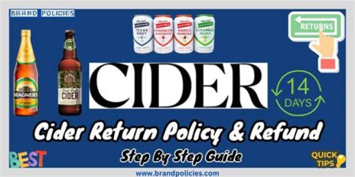 Cider Return Policy: Understanding Your Rights and Options