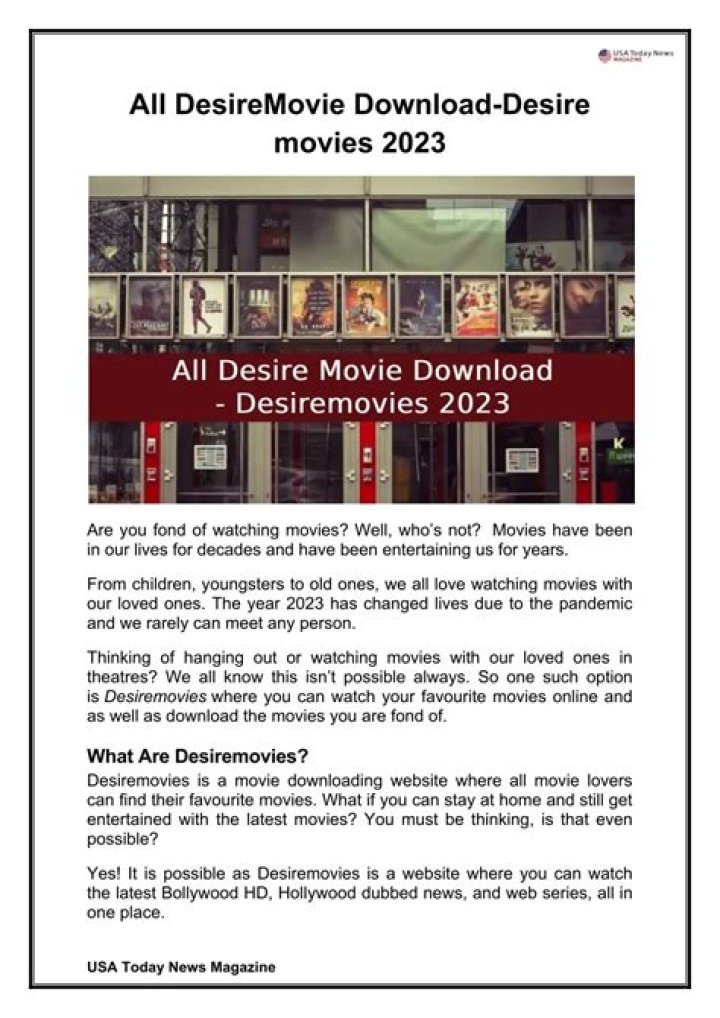 Unlocking the World of Desire: Your Ultimate Guide to Desiremovie Download