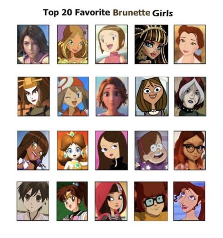 Captivating Female Characters with Flowing Brown Locks