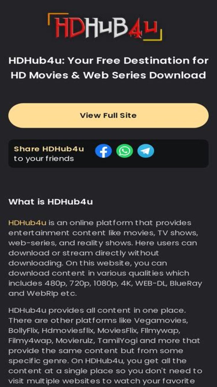 HDHub4u Center: Your Essential Guide to HD Streaming