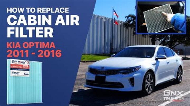 How to Replace a 2016 Kia Optima Cabin Air Filter