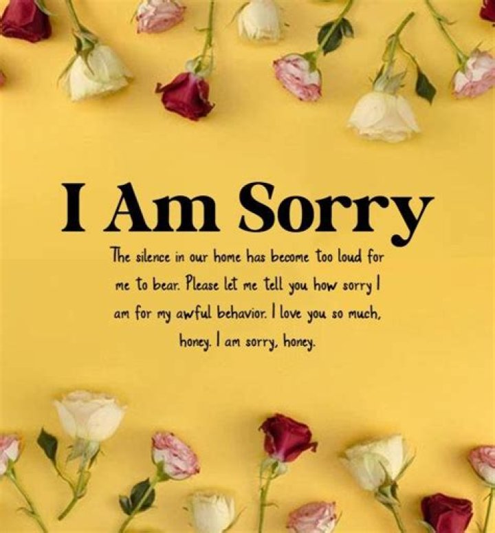 I'm Sorry SMS to My Wife: The Art of Apologizing