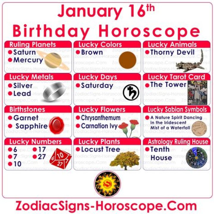 Discover Your Zodiac Destiny: January 16th Zodiac