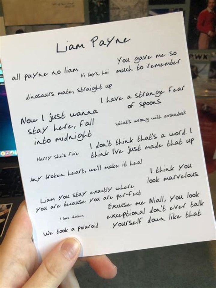 Liam Payne's Handwriting: A Glimpse into the Heart of a Star