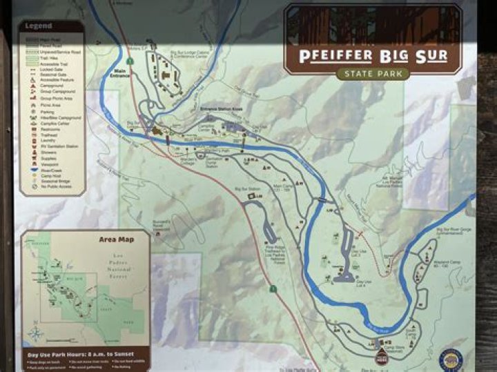 Massey Big Sur State Park Map: Exploring the Natural Wonders