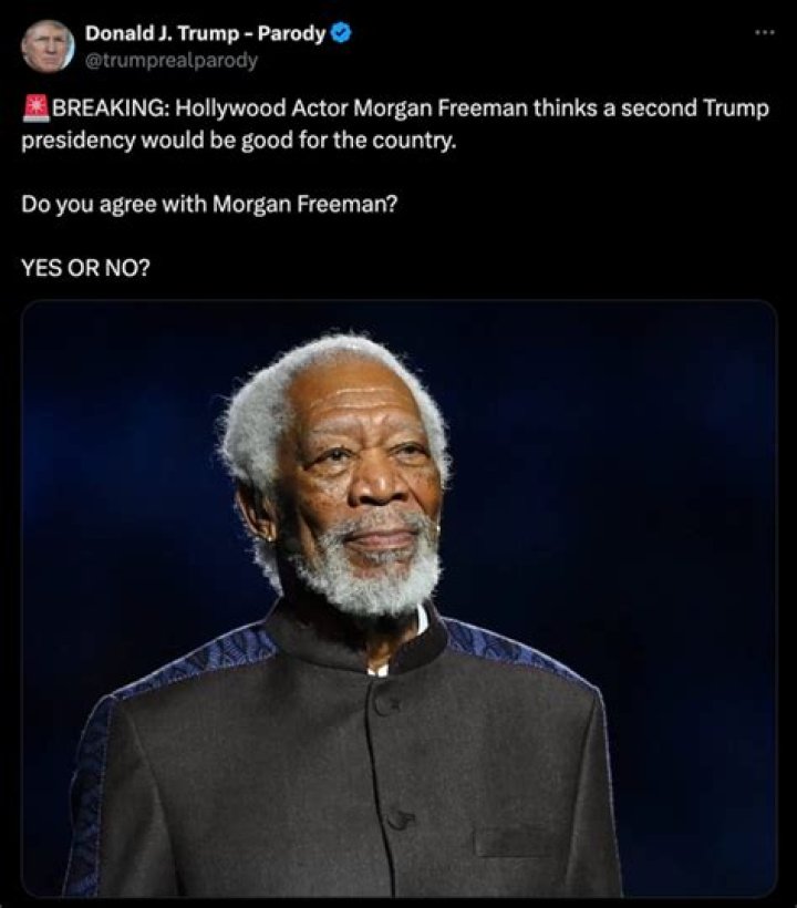 When Morgan Freeman Met Trump: A Tale of Contrasts