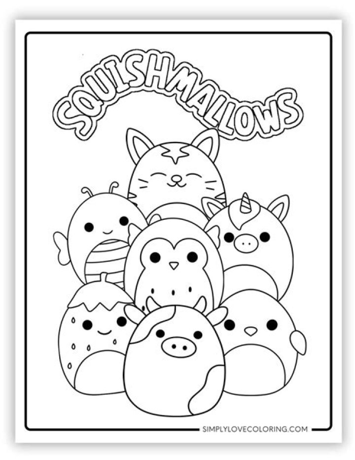 Squishmallow Coloring: Unleashing Creativity with Adorable Characters