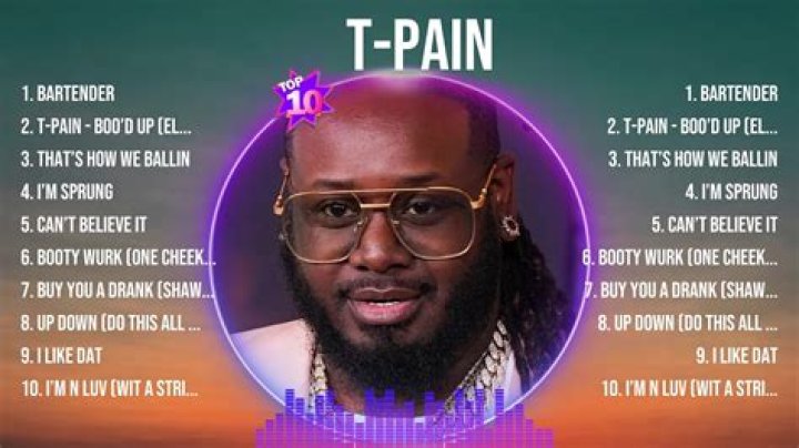 T-Pain Top 10 Songs: A Deep Dive Into His Iconic Hits