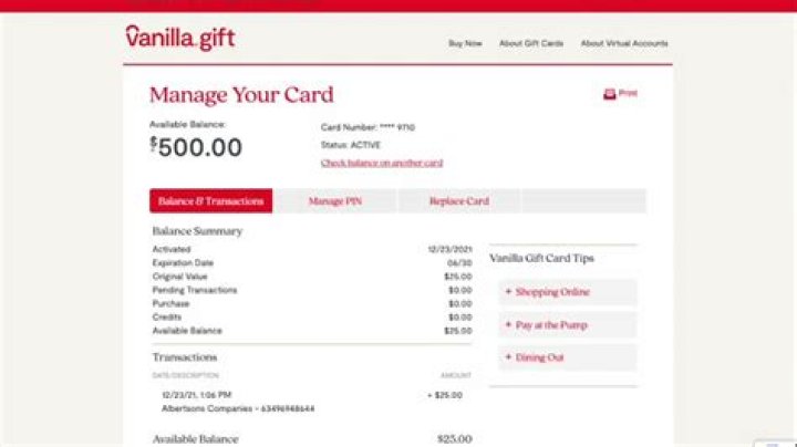 How to Check and Manage Your vanillagift.com Balance Effectively