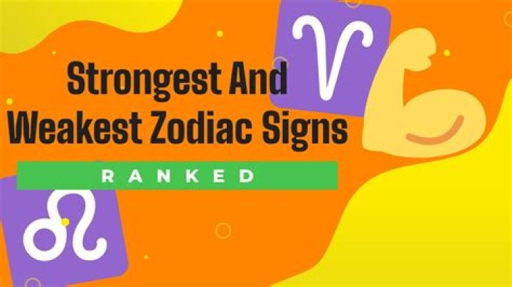The Zodiac's Weakest to Strongest: Unraveling the Cosmic Power Rankings