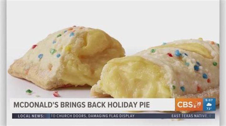 When Can We Expect McDonald's Holiday Pie to Return in 2024?