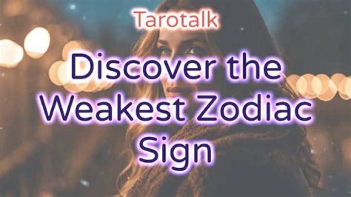 Uncover the Cosmic Enigma: Exploring the Weakest Zodiac Signs